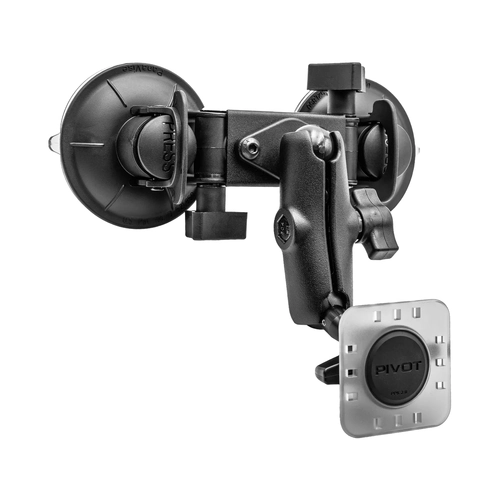 PIVOT Double Suction Cup Mount - 1" Ram Mount Compatible
