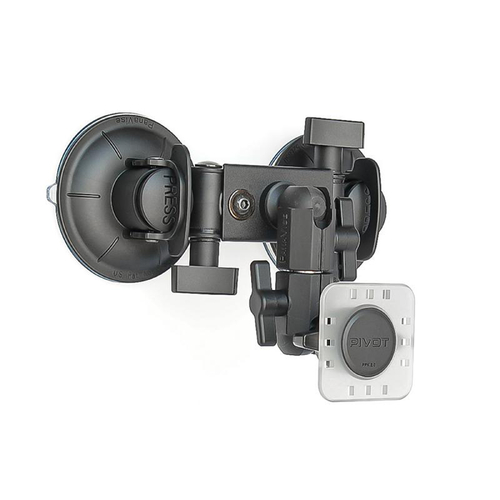 PIVOT Double Suction Cup Mount - 0.75-inch Ball w/ 19cm Arm