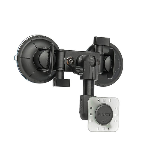 PIVOT Double Suction Cup Mount - 0.75-inch Ball w/ 22cm Arm