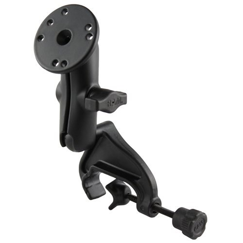 RAM® Double Ball Yoke Clamp Mount with Round Plate