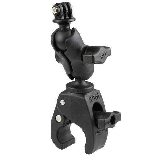 RAM® Small Tough-Claw™ Double Ball Mount with Universal Action Camera Adapter