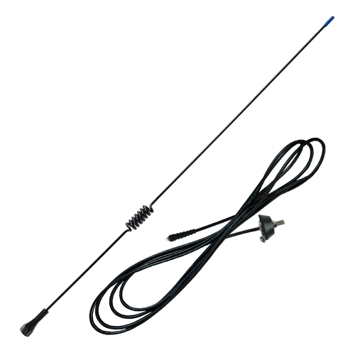 Mobile CB UHF Stainless Steel Whip Antenna Kit - Hole Mount