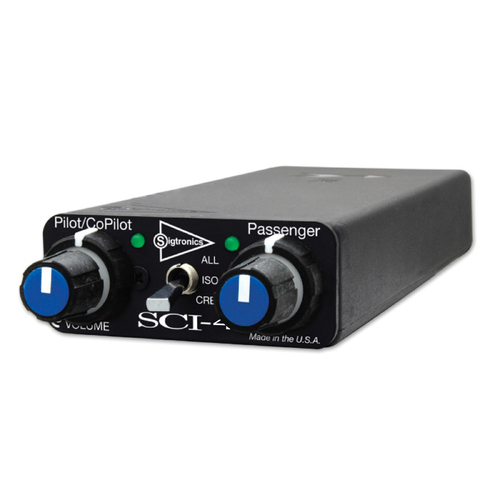 Sigtronics SCI-4 Place Mono Panel Mount Intercom with Pilot Isolate