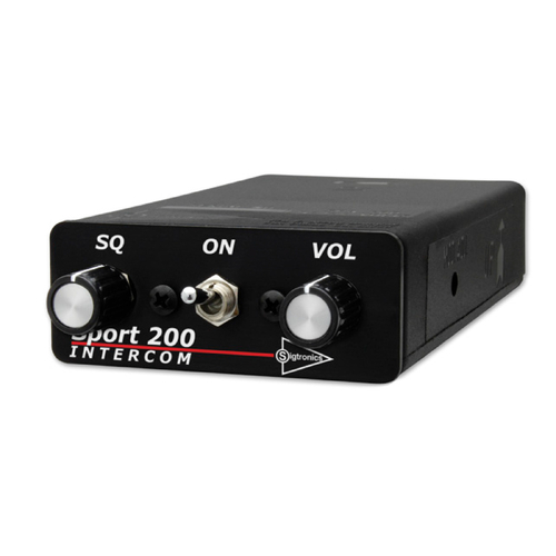 Sigtronics SPORT-200 2 Place Mono Panel Mount Intercom (High Noise Environment Version)