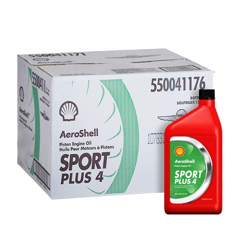 Aeroshell Sport Plus 4 Piston Engine Oil (12 Pack)