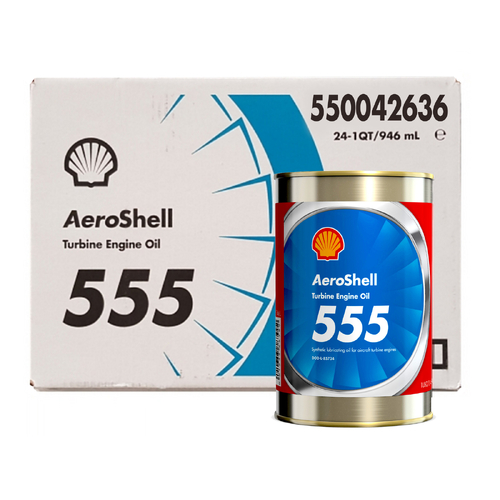 Aeroshell Turbine Oil 555 (6 Pack)